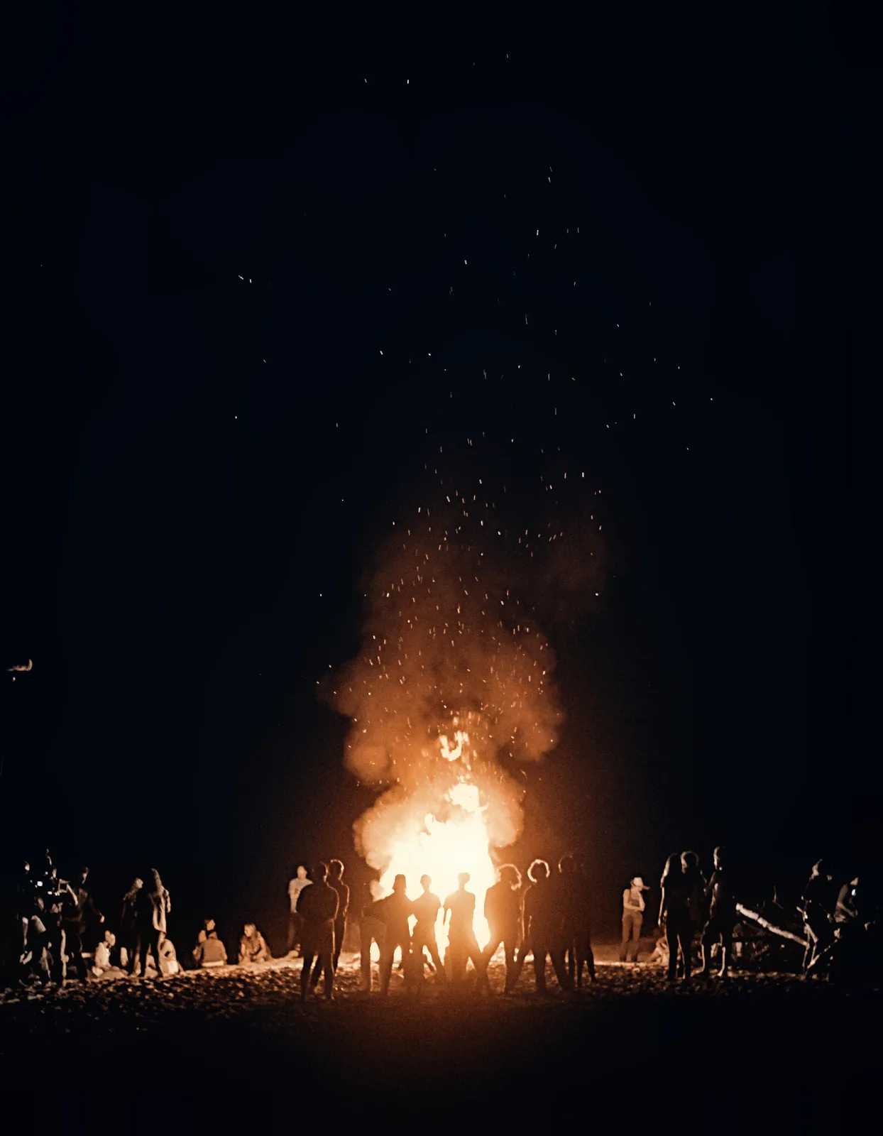 The bonfire on the final night.